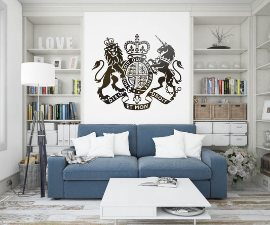 Wandtattoo Wappen Groß Britanien / Great Britain Coat of Arms
