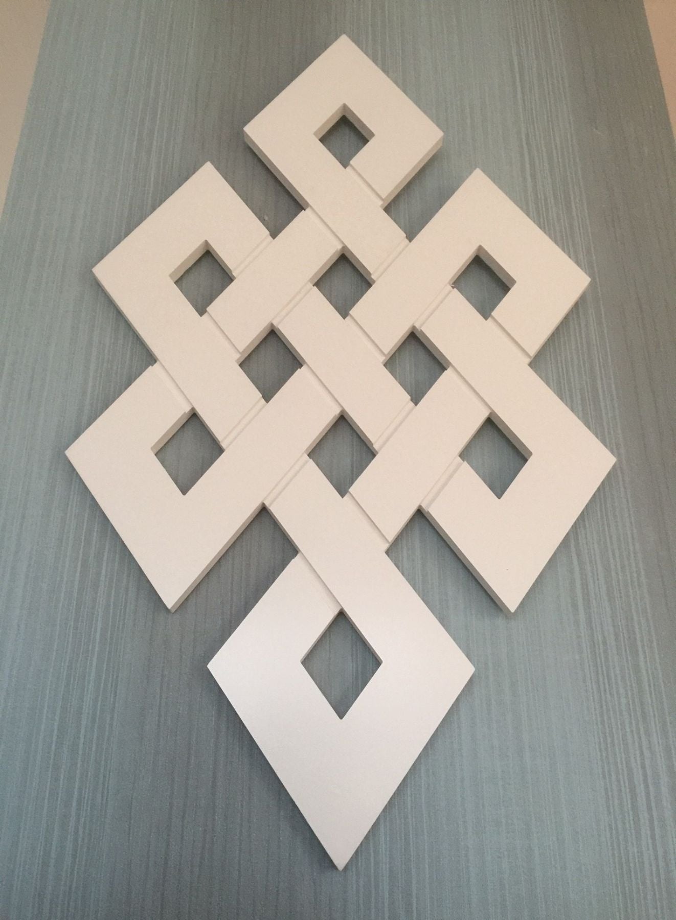 3D Wandschmuck Unendlicher Knoten / Endless Knot / Karma