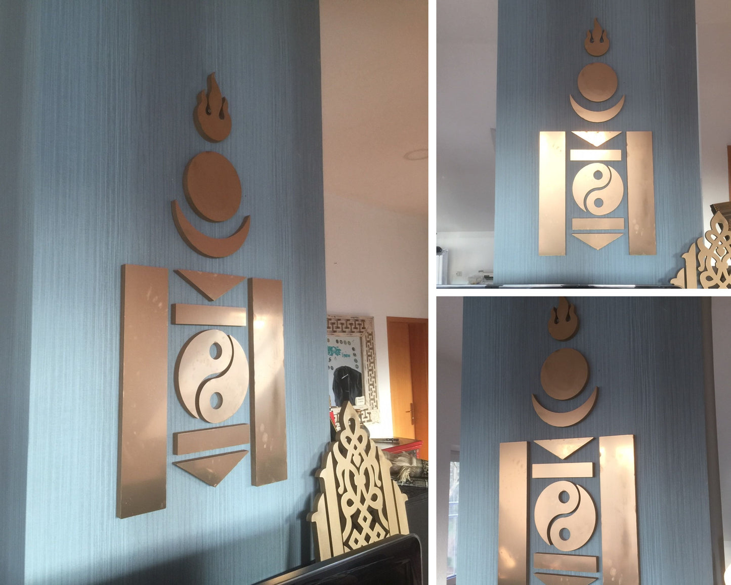 3D Wandschmuck Mongolisches Wappen