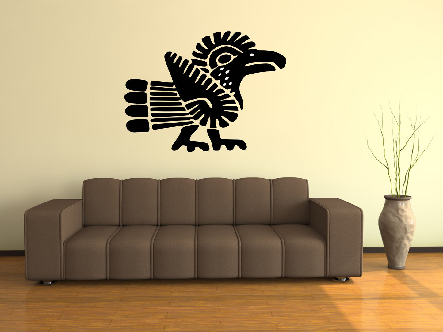 Wandtattoo Zeichen & Symbole Indianer Atztekische Kunst Vogel / Aztec Sign