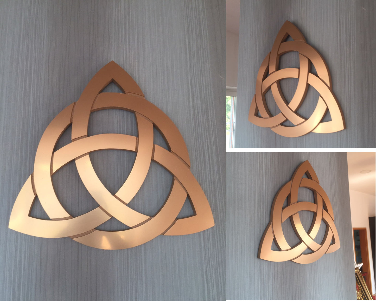 3D Wandschmuck Keltischer Knoten (dreieckig)