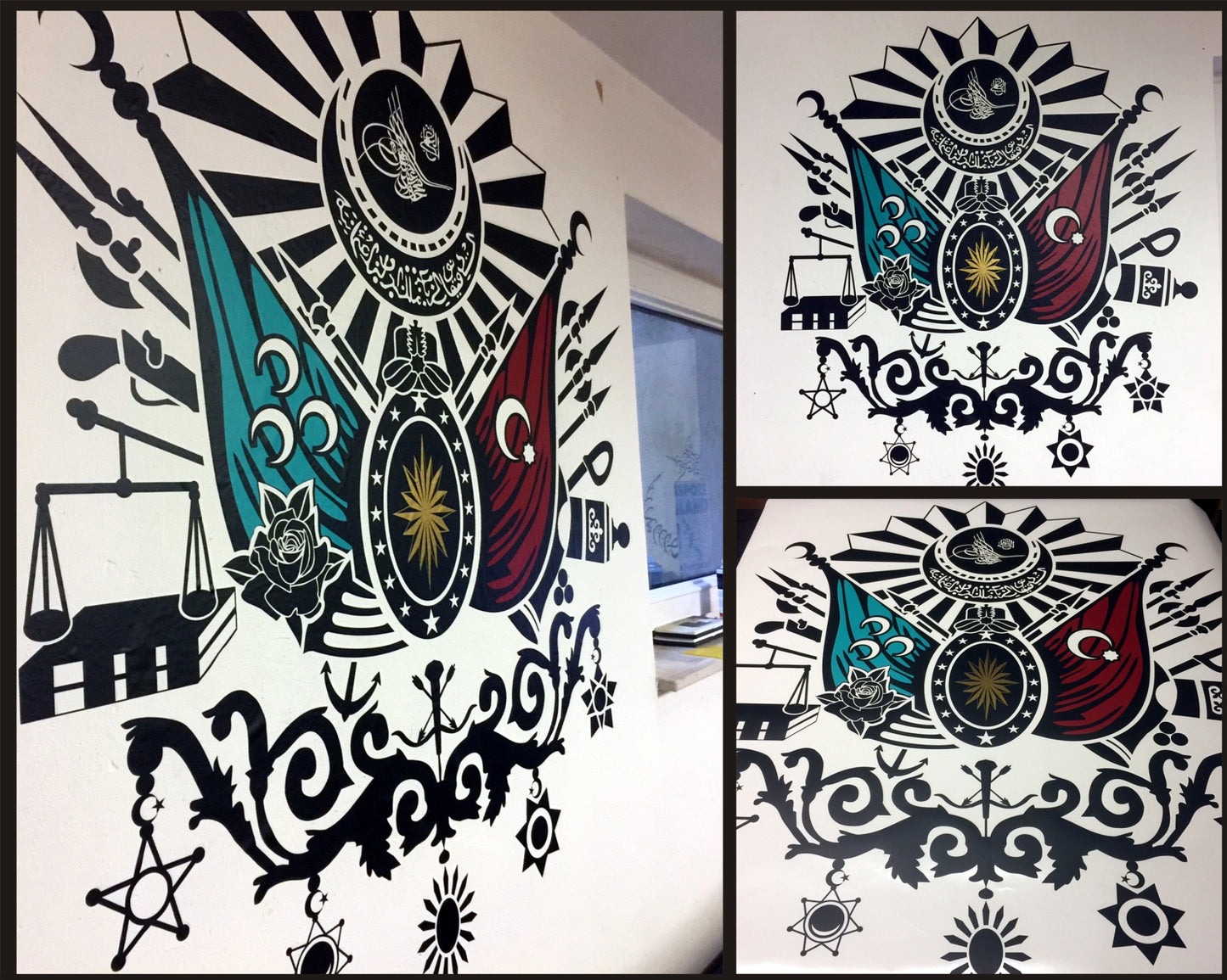 Wandtattoo Wappen Osmanisches Reich - Osmanli Armasi