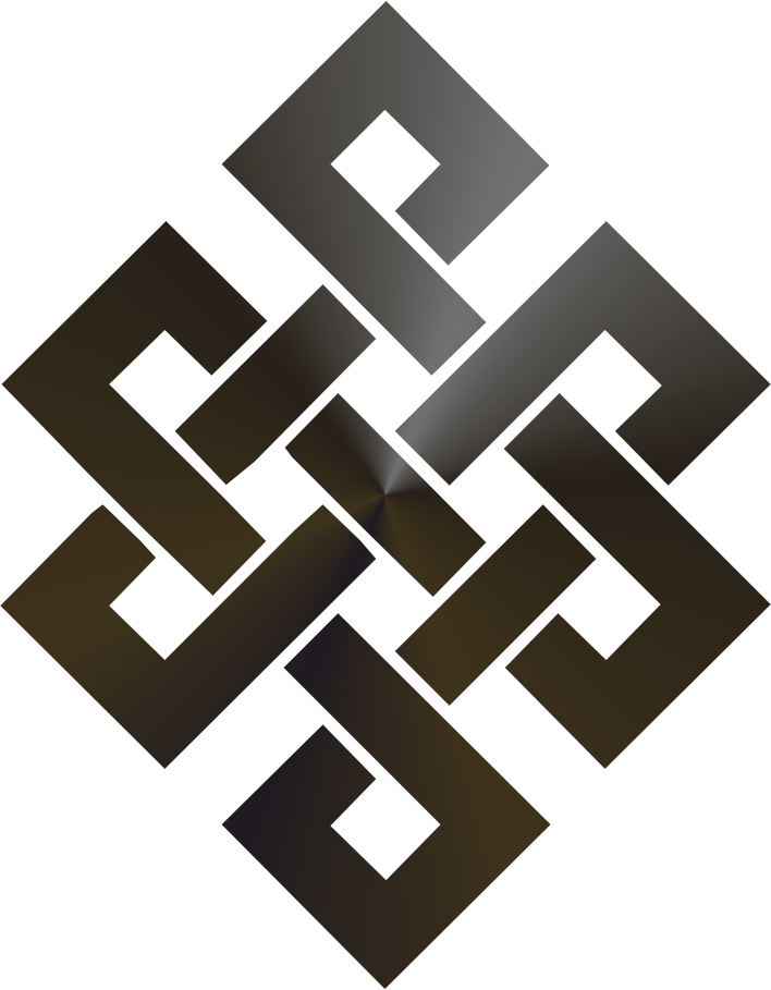 3D Wandschmuck Unendlicher Knoten / Endless Knot / Karma
