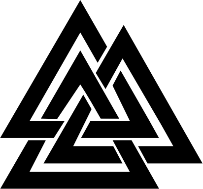 Wandtattoo Zeichen & Symbole Wikinger Symbol Valknut