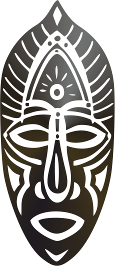 Wandtattoo "Afrikanische Maske"