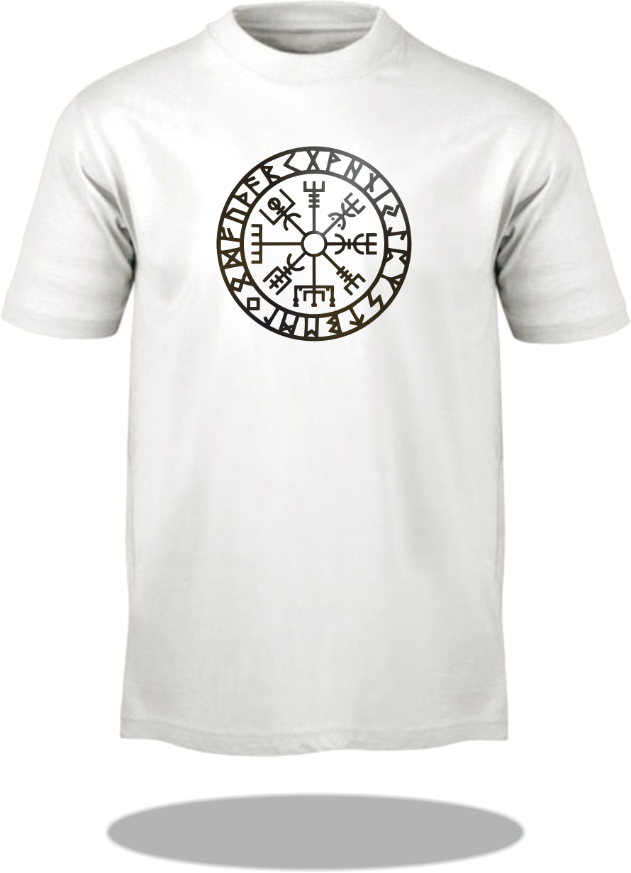 T-Shirt Zeichen & Symbol: Wikinger Vegvisir / Viking Smybol Vegvisir