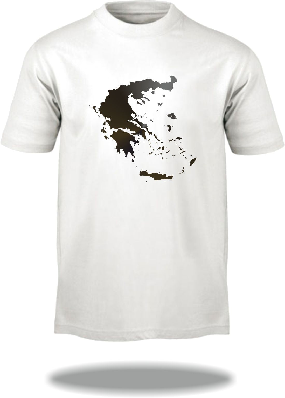 T-Shirt Landkarte Griechenland / Map of Greece / Hellas