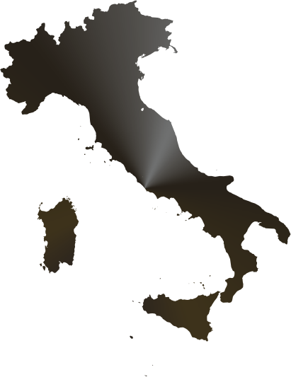 Wandtattoo Landkarte Italien / Map of Italia