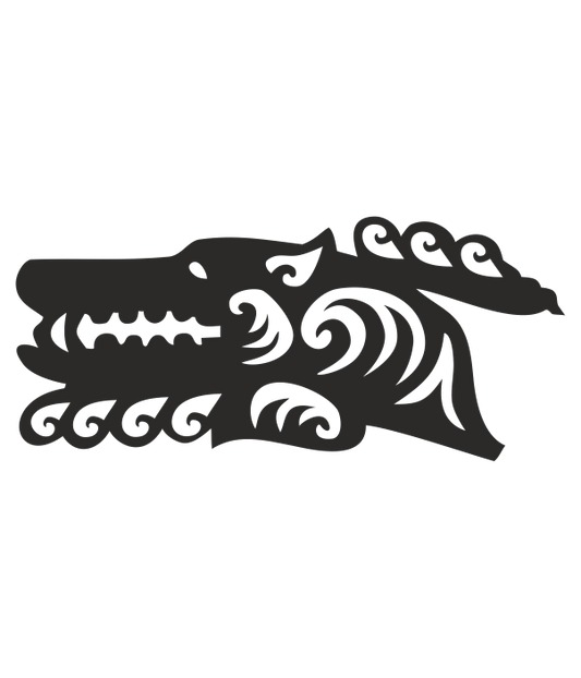 Wandtattoo Wappen "Himmels Wolf" "Gök-Börü" Zeichen des Ashina Clans