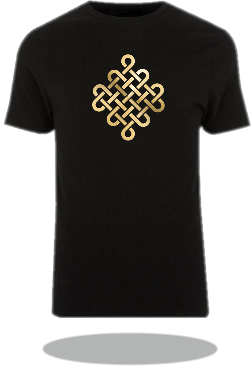 T-Shirt Zeichen & Symbol: Keltischer Knoten vertikal/ Celtic Knot