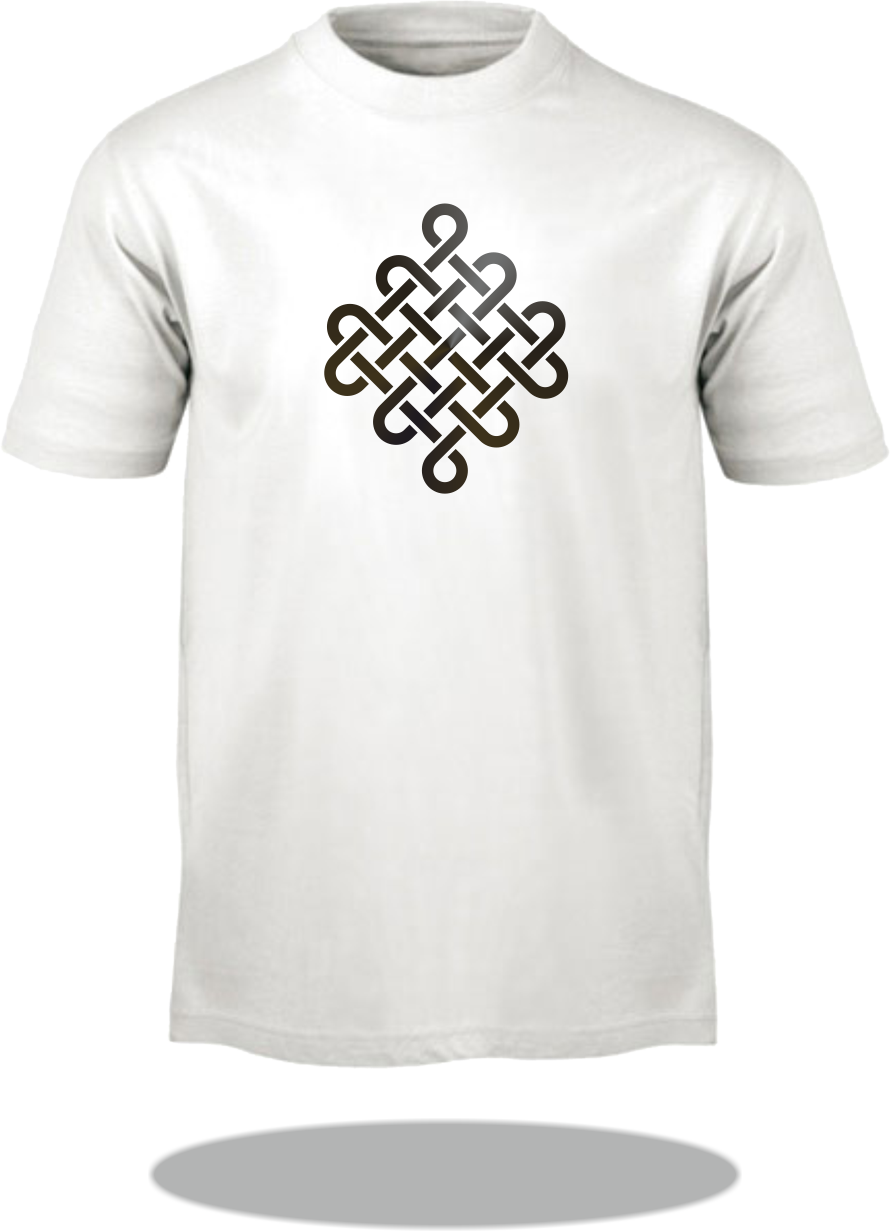 T-Shirt Zeichen & Symbol: Keltischer Knoten vertikal/ Celtic Knot