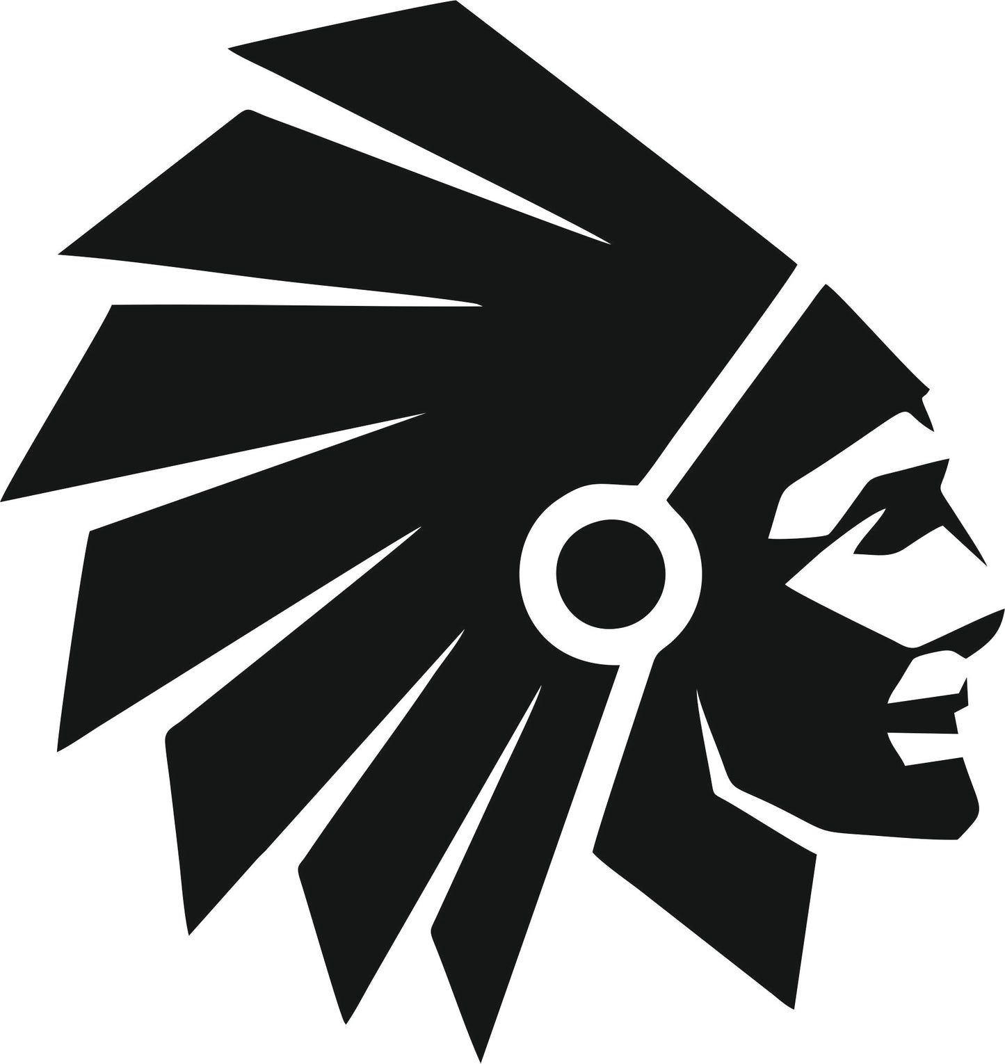 Wandtattoo Zeichen & Symbole Native American Indianer Häuptling